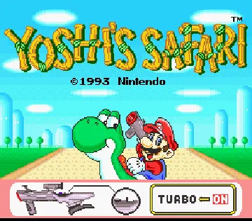 Yoshi's Safari (Europe) screen shot title